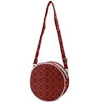 Illustrations Ajrak Abstract Design Pattern Crossbody Circle Bag