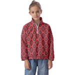 Illustrations Ajrak Abstract Design Pattern Kids  Half Zip Hoodie