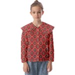 Illustrations Ajrak Abstract Design Pattern Kids  Peter Pan Collar Blouse