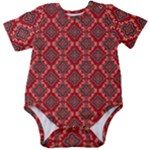 Illustrations Ajrak Abstract Design Pattern Baby Short Sleeve Bodysuit