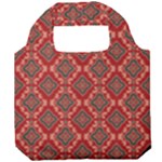 Illustrations Ajrak Abstract Design Pattern Foldable Grocery Recycle Bag