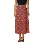 Illustrations Ajrak Abstract Design Pattern Classic Midi Chiffon Skirt