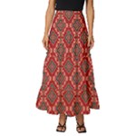 Illustrations Ajrak Abstract Design Pattern Tiered Ruffle Maxi Skirt