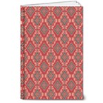 Illustrations Ajrak Abstract Design Pattern 8  x 10  Hardcover Notebook