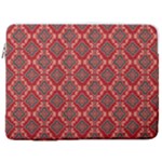 Illustrations Ajrak Abstract Design Pattern 17  Vertical Laptop Sleeve Case With Pocket