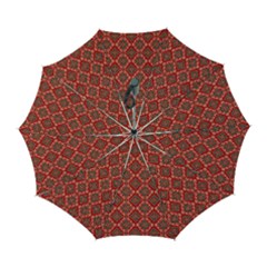 Illustrations Ajrak Abstract Design Pattern Automatic Folding Umbrella with Case (Large) from ArtsNow.com