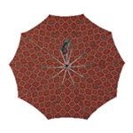 Illustrations Ajrak Abstract Design Pattern Automatic Folding Umbrella with Case (Large)