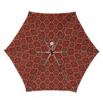 Illustrations Ajrak Abstract Design Pattern Automatic Folding Umbrella with Case (Small)