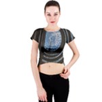 Building Ceiling Structure Dome Crew Neck Crop Top