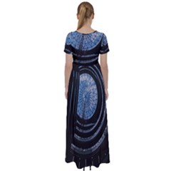 High Waist Short Sleeve Maxi Dress 