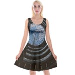 Building Ceiling Structure Dome Reversible Velvet Sleeveless Dress