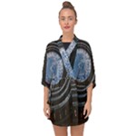 Building Ceiling Structure Dome Half Sleeve Chiffon Kimono