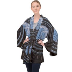 Long Sleeve Velvet Kimono  