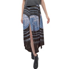 Velour Split Maxi Skirt 