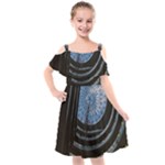 Building Ceiling Structure Dome Kids  Cut Out Shoulders Chiffon Dress