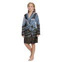 Kids  Long Sleeve Velvet Lounge Robe 