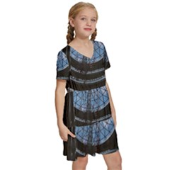 Kids  Short Sleeve Tiered Mini Dress 