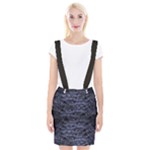 Aliens Entrails – Dark Blue Print Pattern Design Braces Suspender Skirt