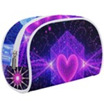 Time-space Visualizer Of Vajra, Reality-bending, Quantum-enhanced, Virtual Particles, Holographic, C Time-space Visualizer Of Love, Fractal, Iridescent, Hypercube, Virtual Particles, Cyan And Magenta 