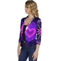 Women s Casual 3/4 Sleeve Spring Jacket 