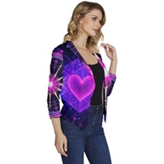 Women s Casual 3/4 Sleeve Spring Jacket 