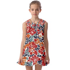 Kids  Pilgrim Collar Ruffle Hem Dress 