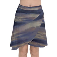 Chiffon Wrap Front Skirt 