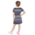 Kids  Short Sleeve Velvet Dress 