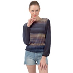 Banded Bottom Chiffon Top 