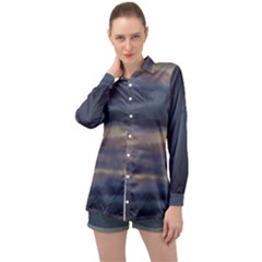 Long Sleeve Satin Shirt 