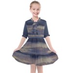 Twilight Serenade Print Kids  All Frills Chiffon Dress