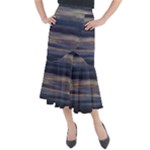 Twilight Serenade Print Midi Mermaid Skirt