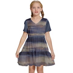 Kids  Short Sleeve Tiered Mini Dress 