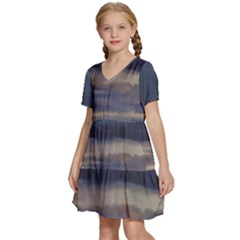 Kids  Short Sleeve Tiered Mini Dress 