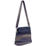 Twilight Serenade Print Zipper Messenger Bag