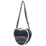 Twilight Serenade Print Heart Shoulder Bag