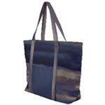 Twilight Serenade Print Zip Up Canvas Bag