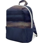 Twilight Serenade Print Zip Up Backpack