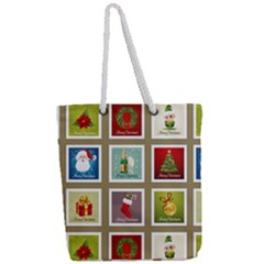 Full Print Rope Handle Tote (Large) 