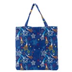 Christmas Stars Pattern Star Grocery Tote Bag