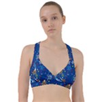 Christmas Stars Pattern Star Sweetheart Sports Bra