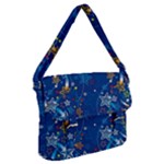 Christmas Stars Pattern Star Buckle Messenger Bag