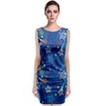 Christmas Stars Pattern Star Classic Sleeveless Midi Dress