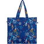 Christmas Stars Pattern Star Canvas Travel Bag