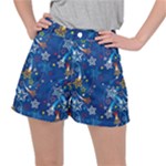 Christmas Stars Pattern Star Women s Ripstop Shorts