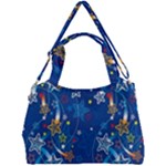 Christmas Stars Pattern Star Double Compartment Shoulder Bag