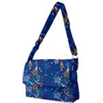 Christmas Stars Pattern Star Full Print Messenger Bag (L)