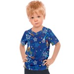 Christmas Stars Pattern Star Kids  Sports T-Shirt