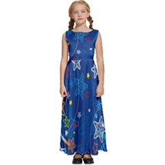 Kids  Satin Sleeveless Maxi Dress 