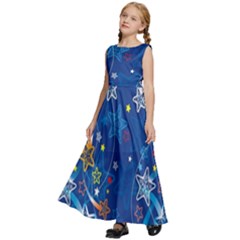 Kids  Satin Sleeveless Maxi Dress 